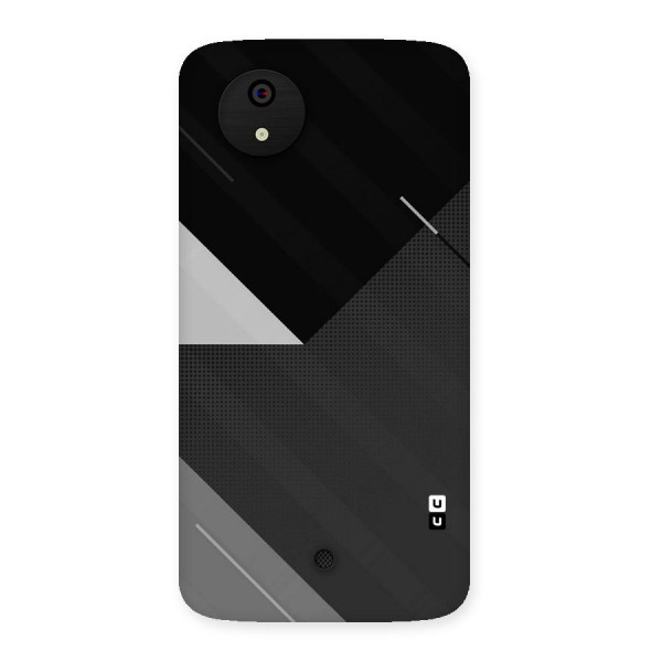 Slant Grey Back Case for Micromax Canvas A1