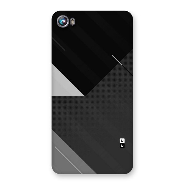Slant Grey Back Case for Micromax Canvas Fire 4 A107