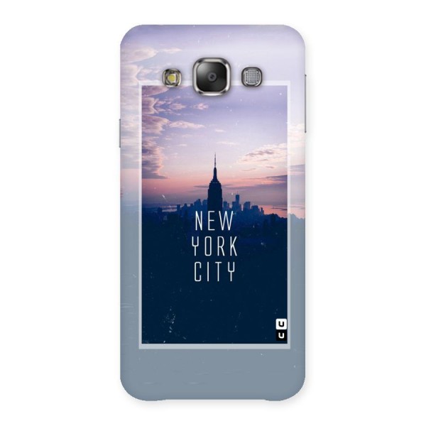 Sleepless City Back Case for Galaxy E7