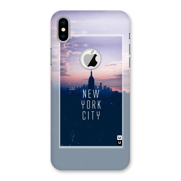 Sleepless City Back Case for iPhone X Logo Cut
