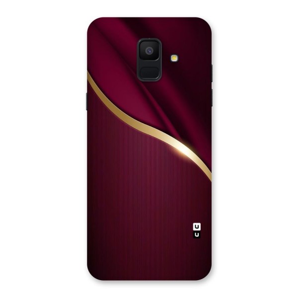 Smooth Maroon Back Case for Galaxy A6 (2018)
