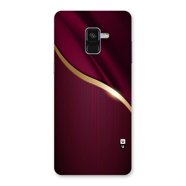 Smooth Maroon Back Case for Galaxy A8 Plus