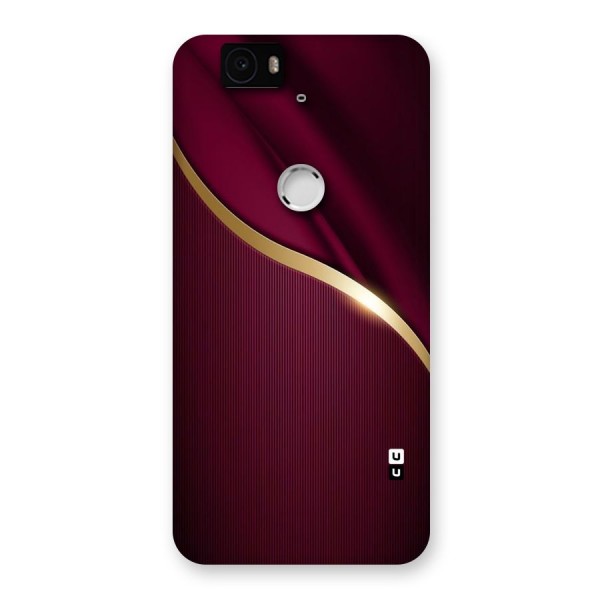 Smooth Maroon Back Case for Google Nexus-6P