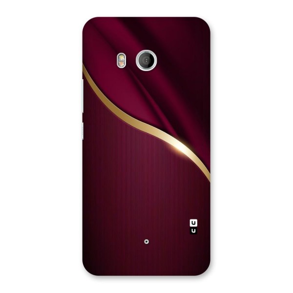Smooth Maroon Back Case for HTC U11