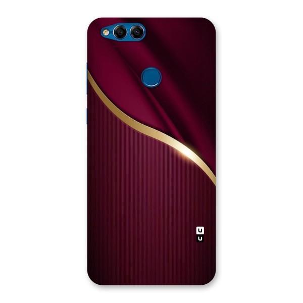 Smooth Maroon Back Case for Honor 7X