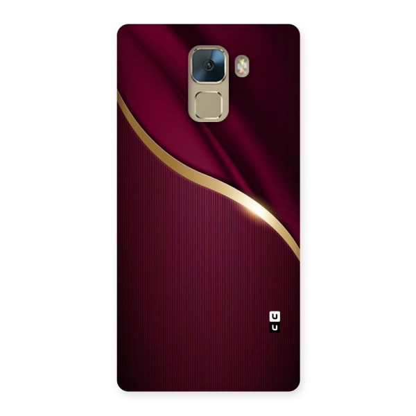 Smooth Maroon Back Case for Huawei Honor 7