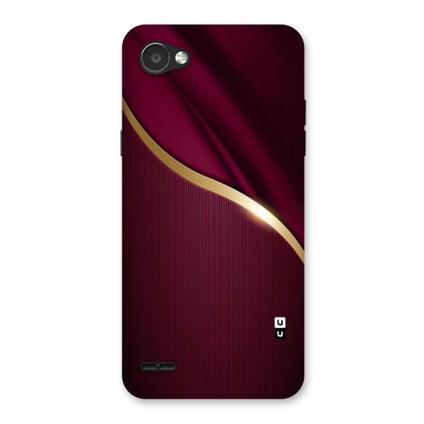 Smooth Maroon Back Case for LG Q6