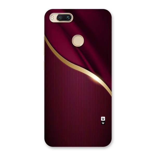 Smooth Maroon Back Case for Mi A1
