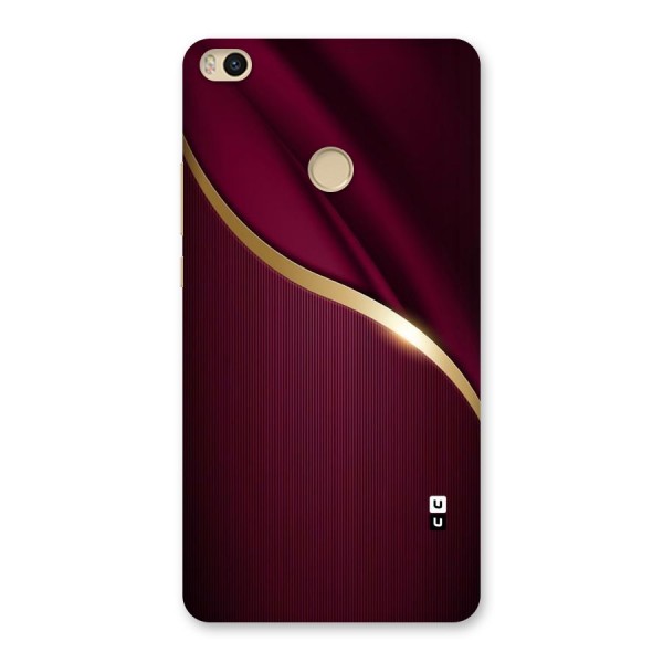 Smooth Maroon Back Case for Mi Max 2