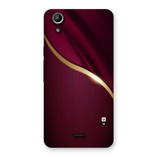Smooth Maroon Back Case for Micromax Canvas Selfie Lens Q345