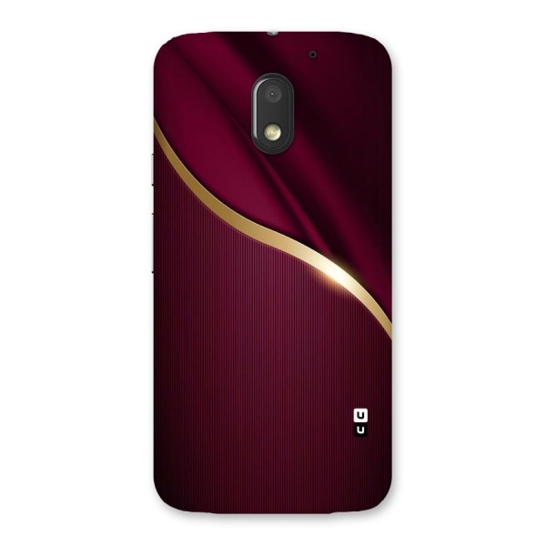 Smooth Maroon Back Case for Moto E3 Power