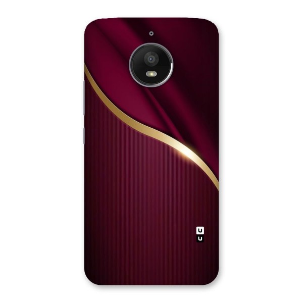 Smooth Maroon Back Case for Moto E4 Plus