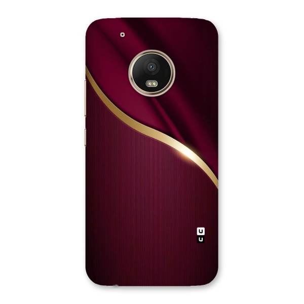 Smooth Maroon Back Case for Moto G5 Plus