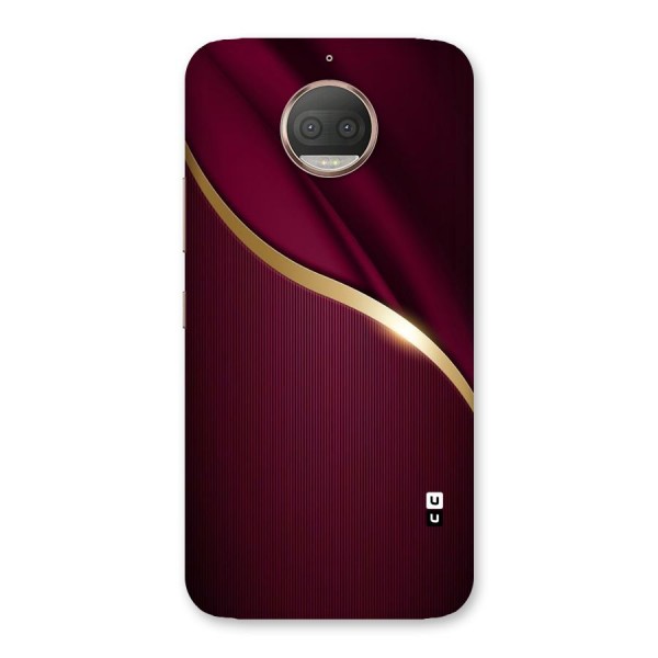 Smooth Maroon Back Case for Moto G5s Plus