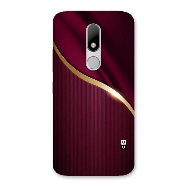 Smooth Maroon Back Case for Moto M