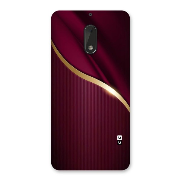 Smooth Maroon Back Case for Nokia 6