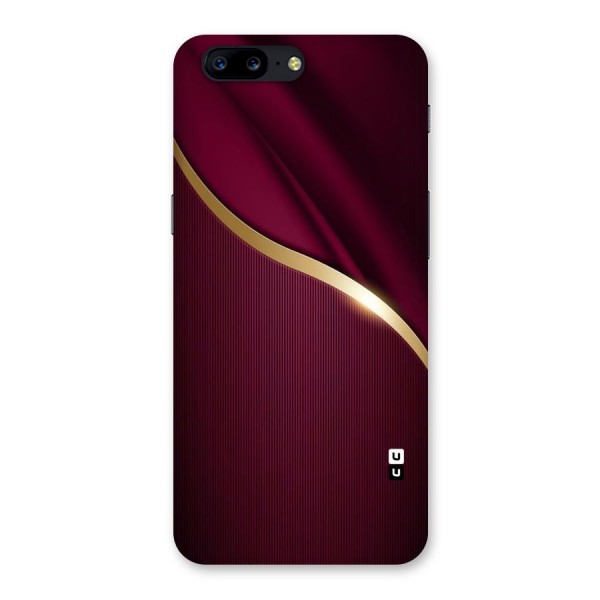 Smooth Maroon Back Case for OnePlus 5