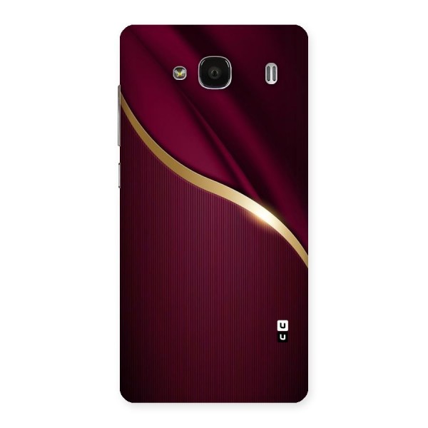 Smooth Maroon Back Case for Redmi 2 Prime