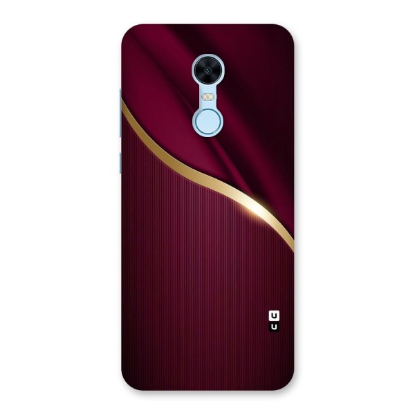 Smooth Maroon Back Case for Redmi Note 5