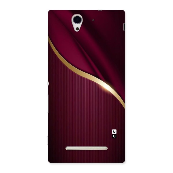 Smooth Maroon Back Case for Sony Xperia C3