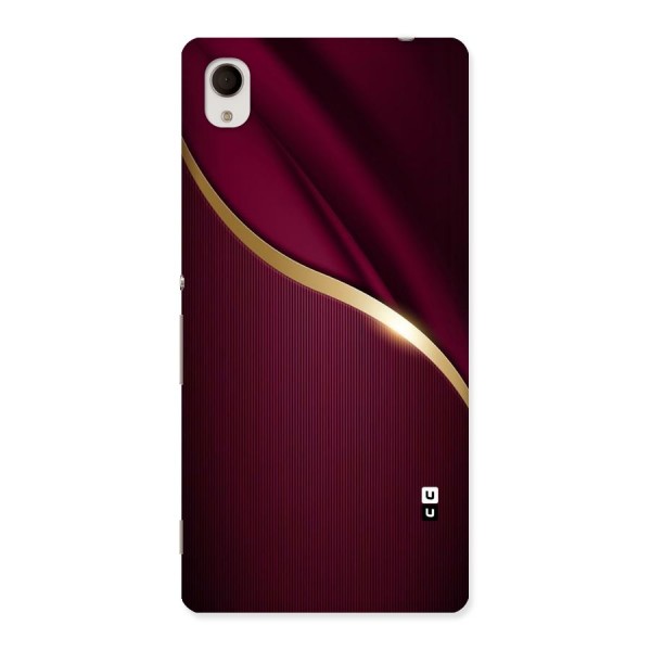 Smooth Maroon Back Case for Sony Xperia M4