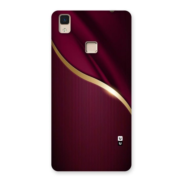 Smooth Maroon Back Case for V3 Max