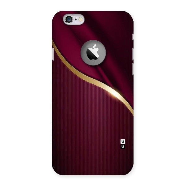Smooth Maroon Back Case for iPhone 6 Logo Cut
