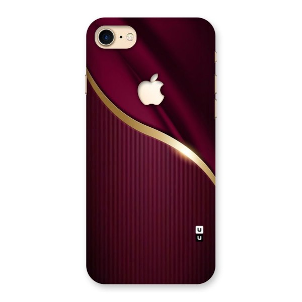Smooth Maroon Back Case for iPhone 7 Apple Cut
