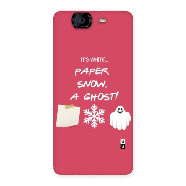 Snow Paper Back Case for Canvas Knight A350
