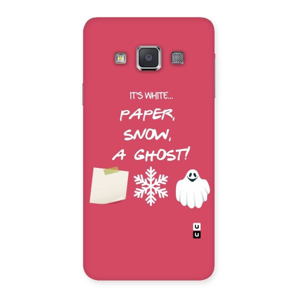 Snow Paper Back Case for Galaxy A3