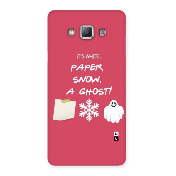 Snow Paper Back Case for Galaxy A7