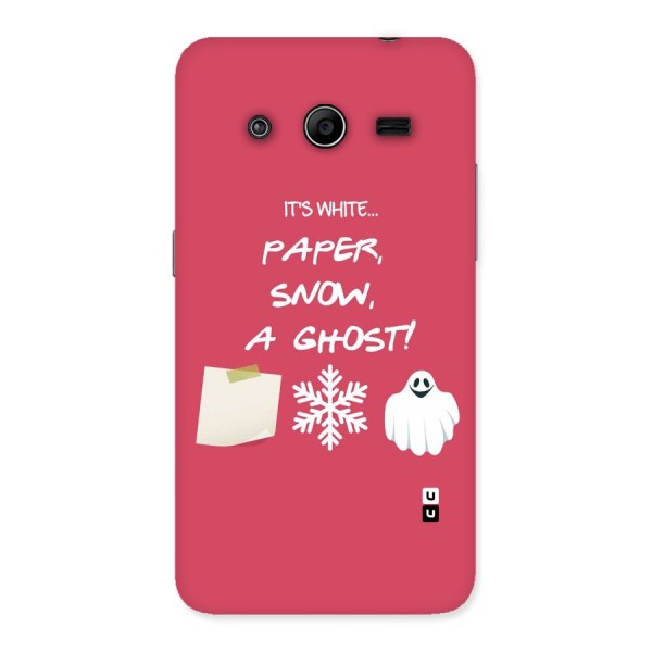 Snow Paper Back Case for Galaxy Core 2