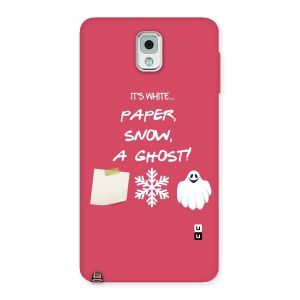 Snow Paper Back Case for Galaxy Note 3