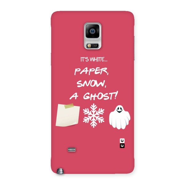 Snow Paper Back Case for Galaxy Note 4