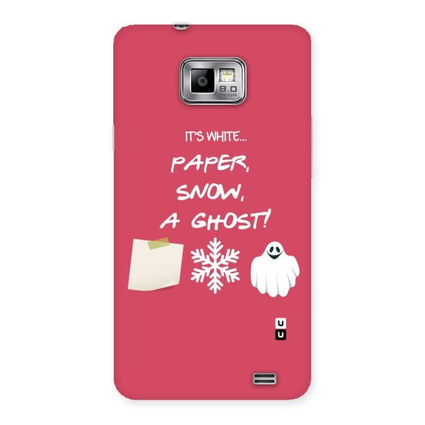 Snow Paper Back Case for Galaxy S2