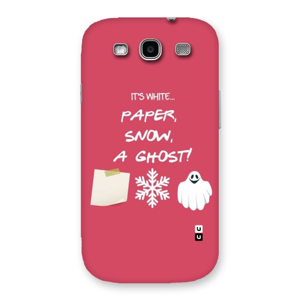 Snow Paper Back Case for Galaxy S3
