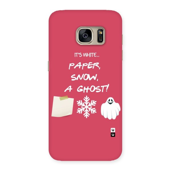 Snow Paper Back Case for Galaxy S7