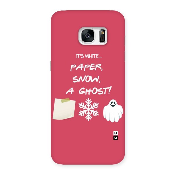 Snow Paper Back Case for Galaxy S7 Edge