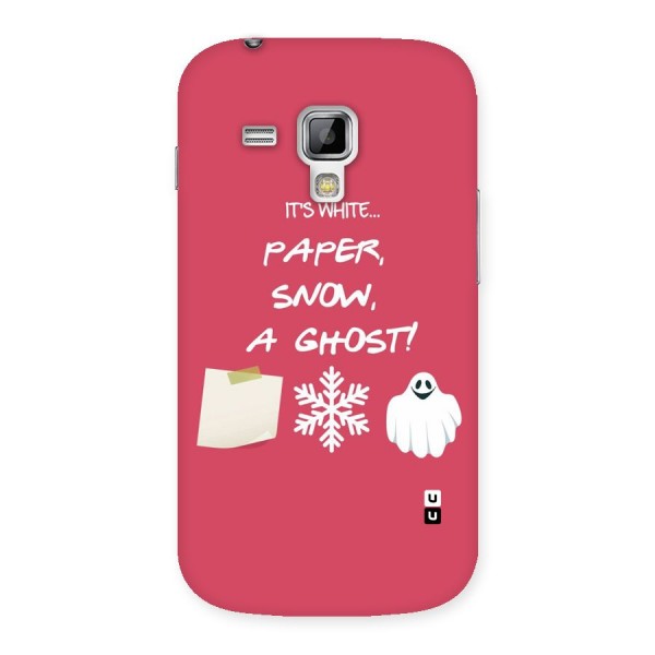 Snow Paper Back Case for Galaxy S Duos