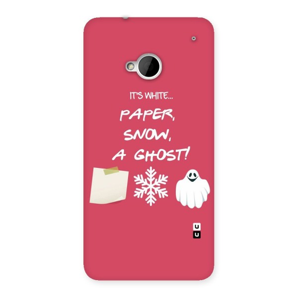 Snow Paper Back Case for HTC One M7