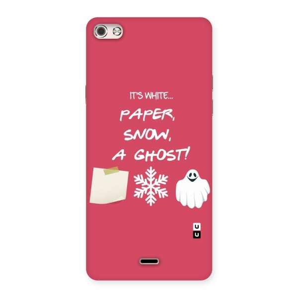 Snow Paper Back Case for Micromax Canvas Silver 5