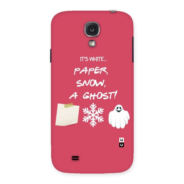 Snow Paper Back Case for Samsung Galaxy S4