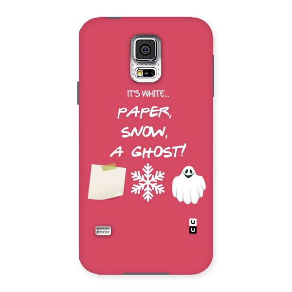 Snow Paper Back Case for Samsung Galaxy S5