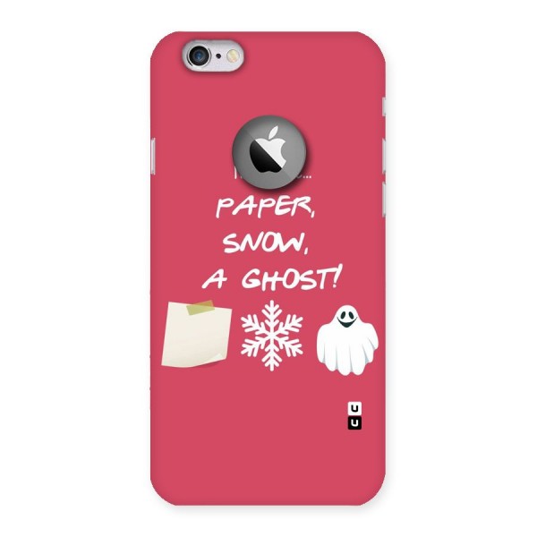 Snow Paper Back Case for iPhone 6 Logo Cut
