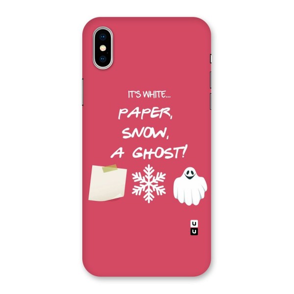 Snow Paper Back Case for iPhone X
