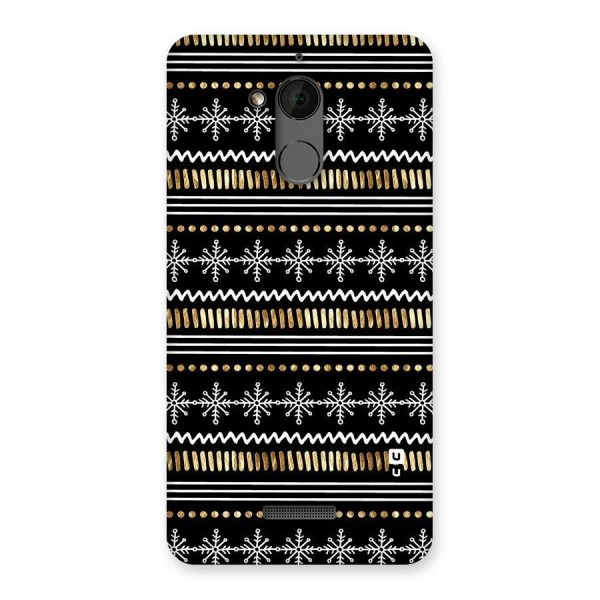 Snowflakes Gold Back Case for Coolpad Note 5