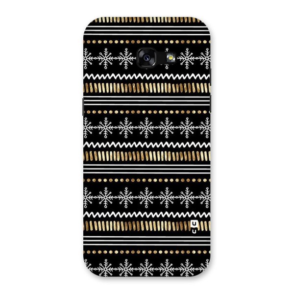 Snowflakes Gold Back Case for Galaxy A5 2017