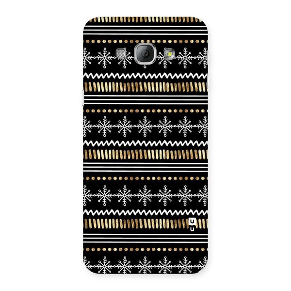 Snowflakes Gold Back Case for Galaxy A8