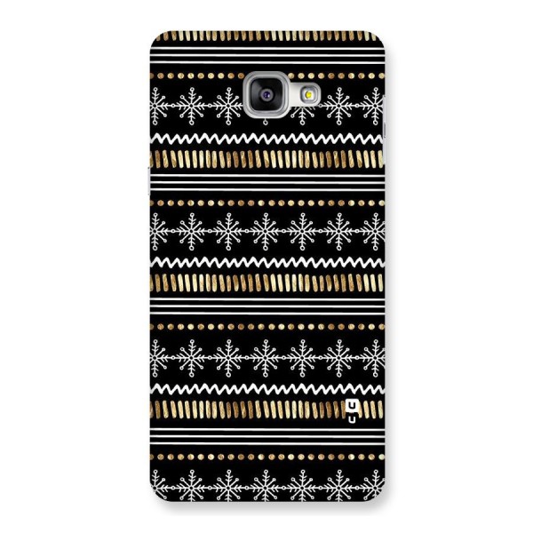 Snowflakes Gold Back Case for Galaxy A9