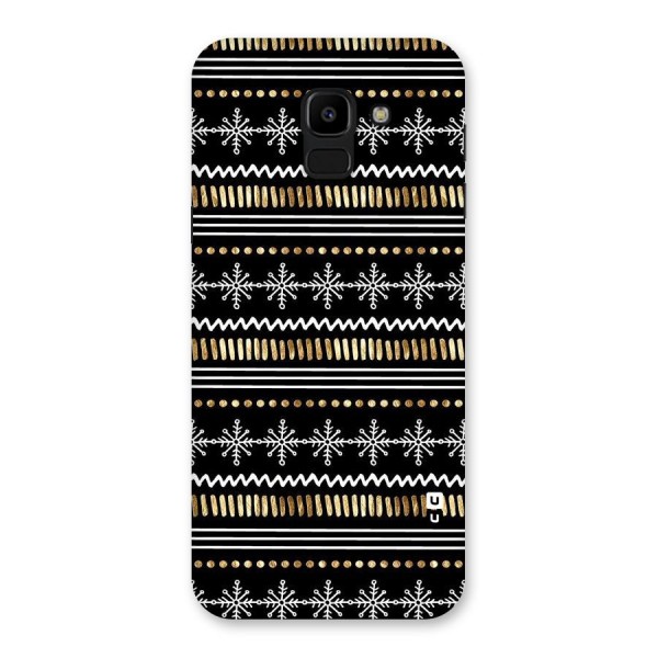 Snowflakes Gold Back Case for Galaxy J6